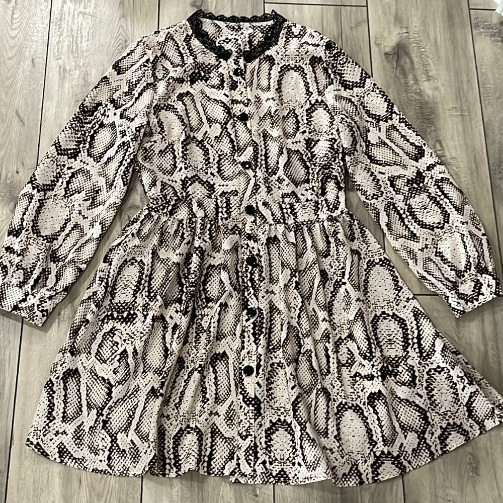 SHEIN Women Animal Print Dress Size S